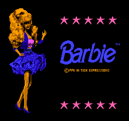 Barbie (Europe) Title Screen